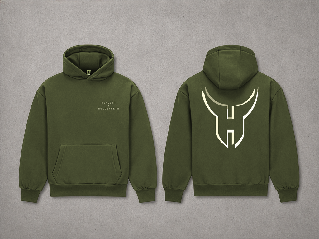 Green Hoodie - Glitch Graphic